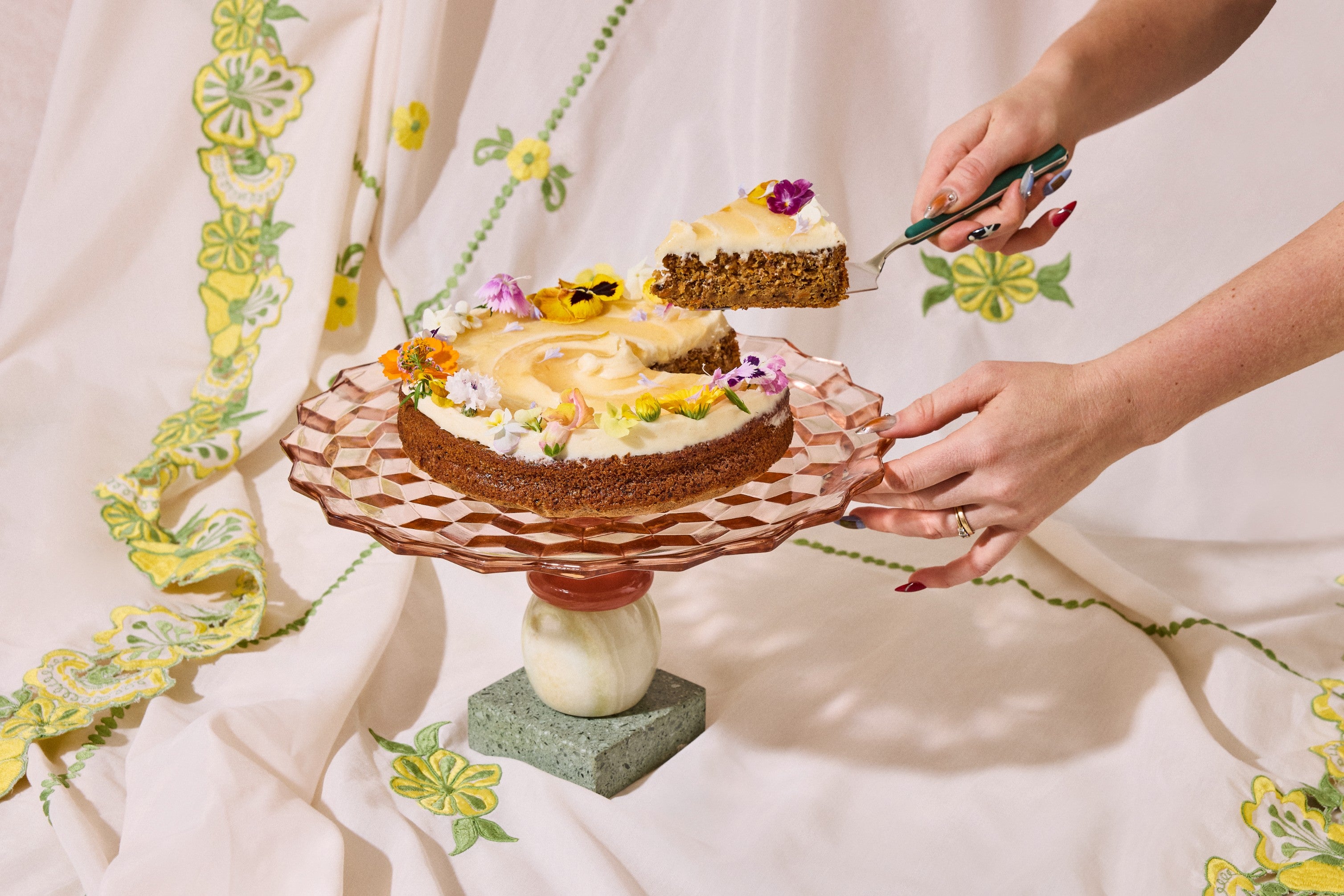 Nutty Spiced Carrot Cake with Pineapple & Lemon (GF) – New June Bakery
